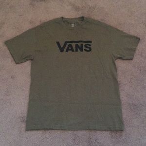 Vans | Shirts | Vans Army Green Tshirt 